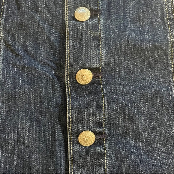 Alexa Chung for AG Button Front Denim Mini Skirt - Made in USA - Sz 28 - Picture 7 of 14